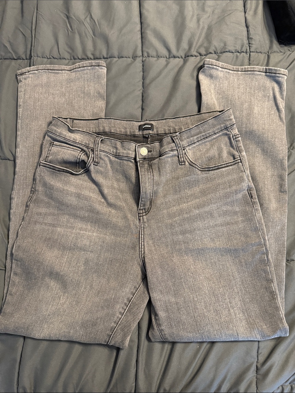 Express Women's Dark Gray Bootcut Jeans